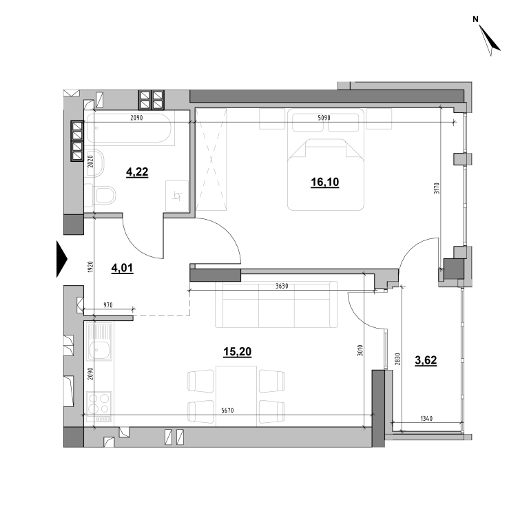 Apartment layout