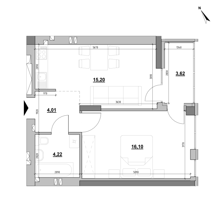 Apartment layout