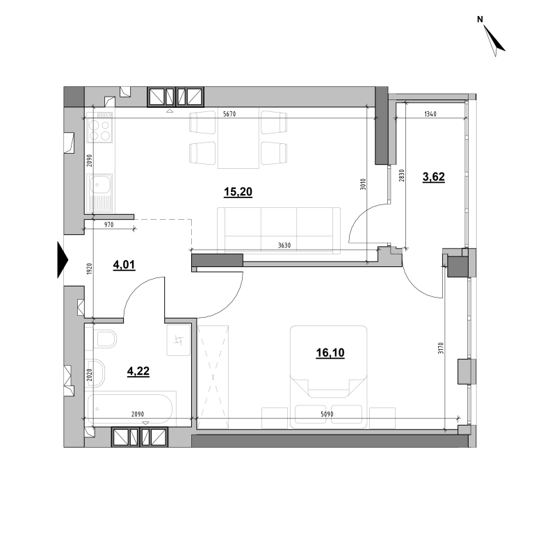 Apartment layout