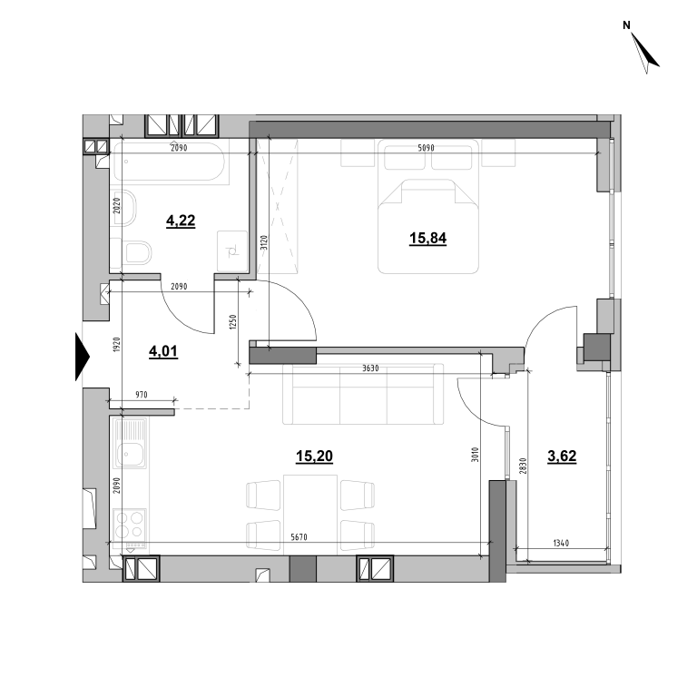 Apartment layout