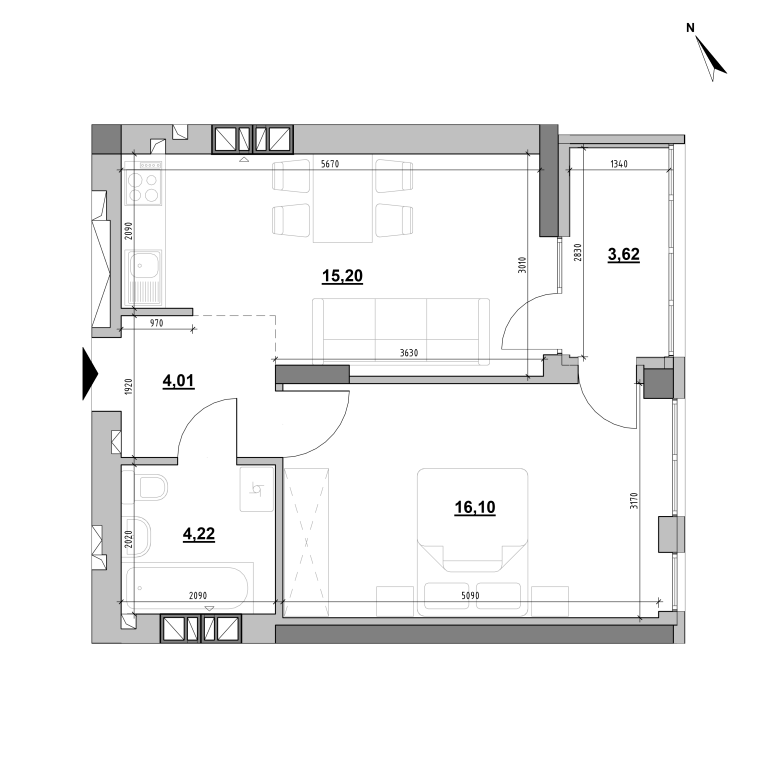 Apartment layout