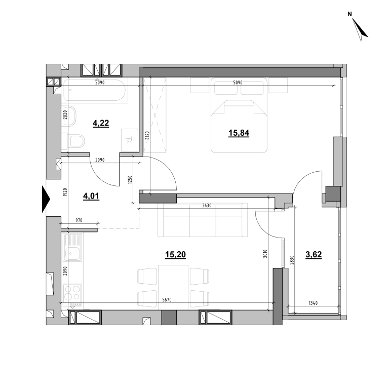 Apartment layout
