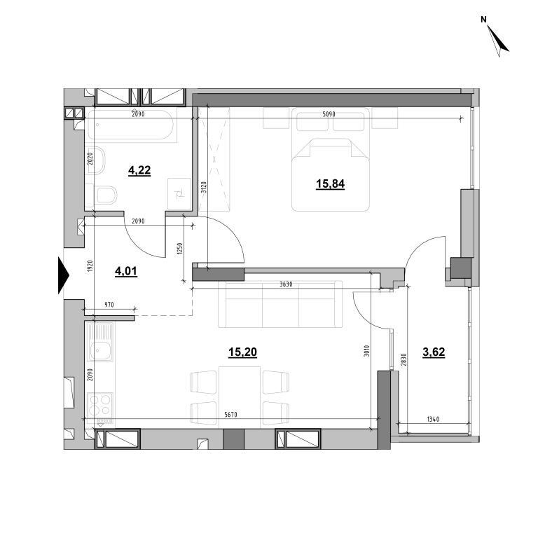 Apartment layout